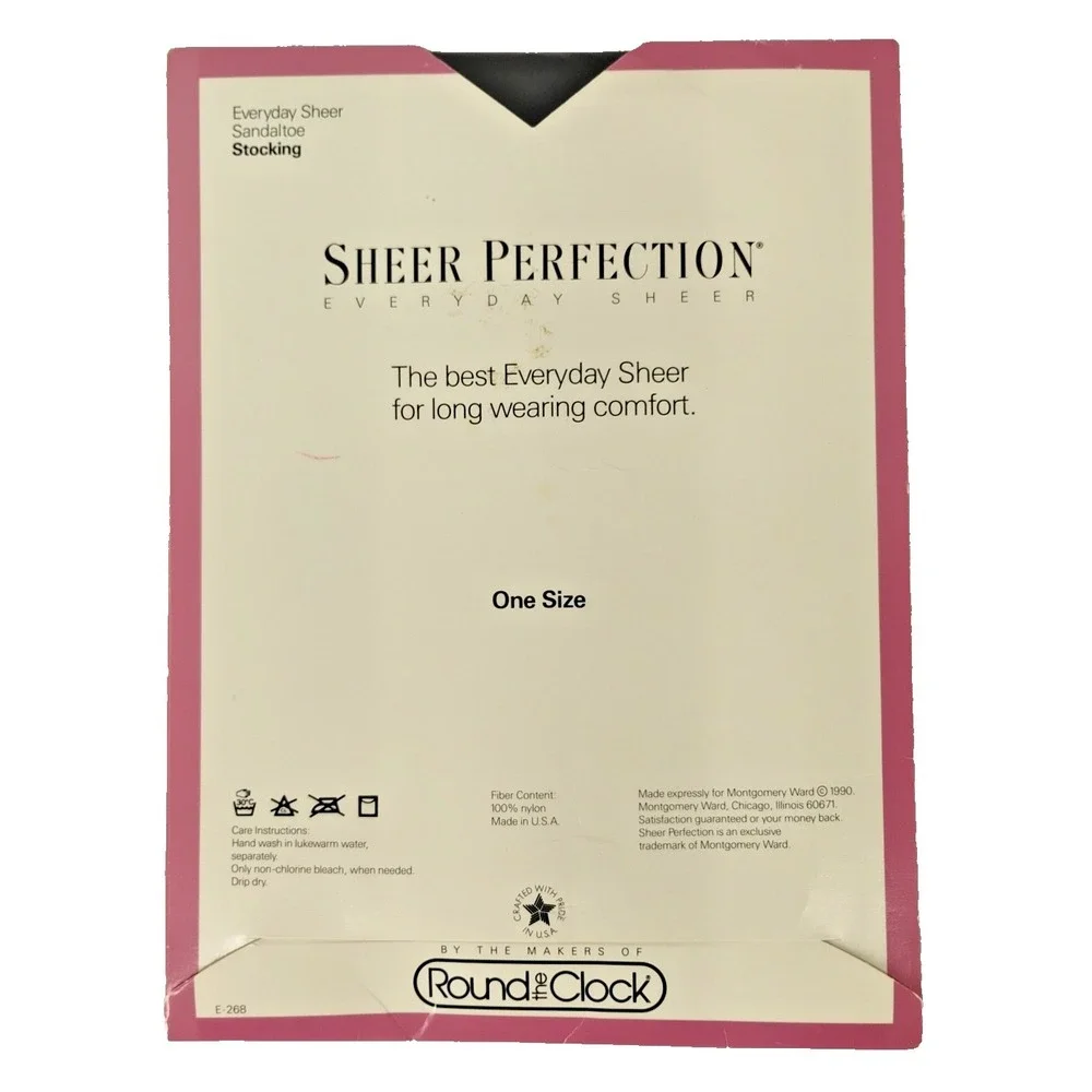 Sheer Perfection Everyday Sheer One‎ Size Off Black Sandaltoe Stockings